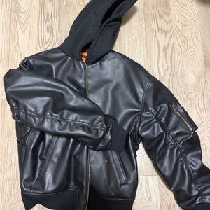 *Rare* ZARA LEATHER JACKET (Balenciaga Dupe) XL